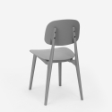 Modernes quadratisches beige Tischset 70x70cm 2 Designstühle Wade 