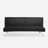 3-Sitzer Schlafsofa Design clic clac Liegesessel Samtstoff Explicitus Verkauf