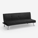 3-Sitzer Schlafsofa Design clic clac Liegesessel Samtstoff Explicitus Angebot