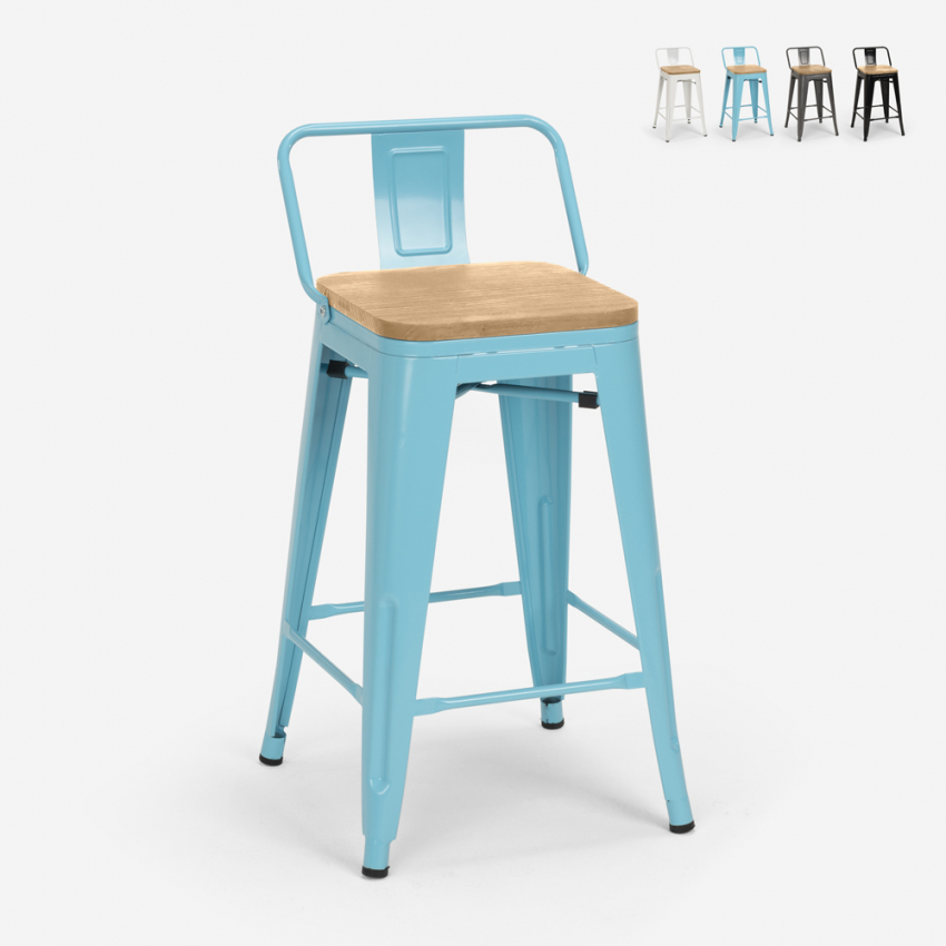 Hoher hocker industrie design küche bar barhocker Steel Wood Top Light Hoher hocker industrie design küche bar barhocker Steel Wood Top Light