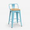 Hoher hocker industrie design küche bar barhocker Steel Wood Top Light 