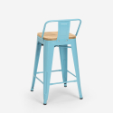 Hoher hocker industrie design küche bar barhocker Steel Wood Top Light 