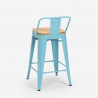 Hoher hocker industrie design küche bar barhocker Steel Wood Top Light 