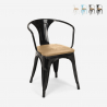 Lix stuhl industrie-design bar küche stahl holz arm light Kosten