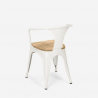 Stuhl industrie-design bar küche Steel Wood Arm Light Sales