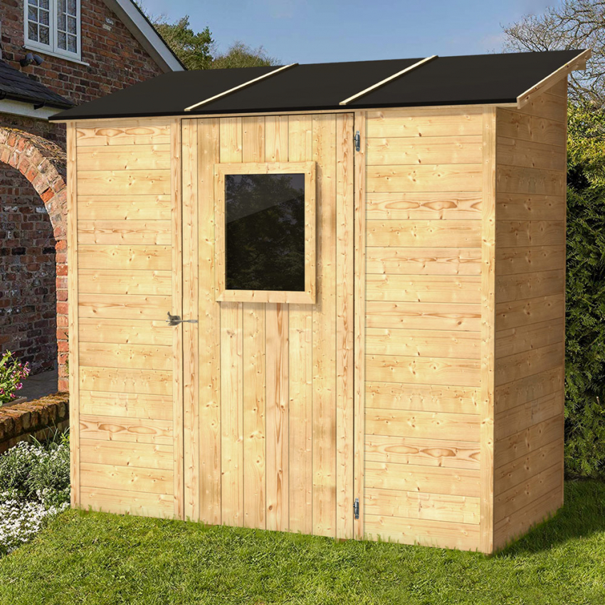 Gartenhaus aus Holz Geräteschuppen Vaniglia 207x102 Aktion Gartenhaus aus Holz Geräteschuppen Vaniglia 207x102 Aktion