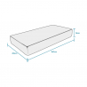 Orthopädische Kinder-Matratze Waterfoam 16 cm 80x160 Easy Comfort Modell