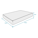 Matratze 1,5 Quadratmeter Memory Foam 16 cm orthopädisch anatomisch 120x190 Easy Comfort M Lagerbestand