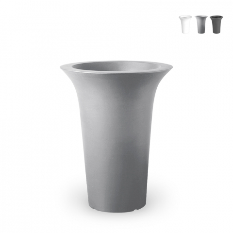 Ø 48 x 60cm runde Vase Design Übertopf Gartenterrasse Topflappen Flos
