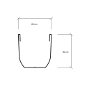 Hoher runder Pflanzkübel Ø 60cm für Garten, Terrasse, Balkon Orione Preis