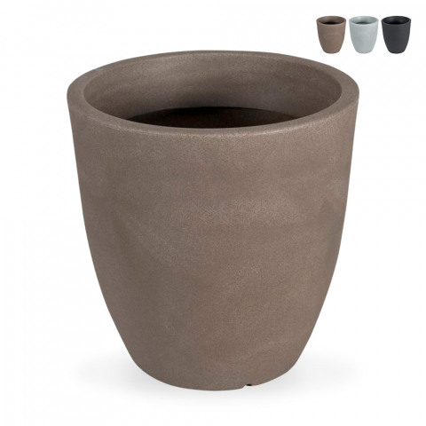 Hoher runder Pflanzkübel Ø 60cm für Garten, Terrasse, Balkon Orione Aktion