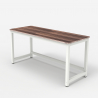 Rechteckiger Bürotisch 120x60cm Holz Metall modern weiß Bridgewhite 120 Katalog
