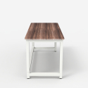 Rechteckiger Bürotisch 120x60cm Holz Metall modern weiß Bridgewhite 120 Sales