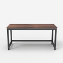 Rechteckiger Bürotisch 120x60cm Holz Metall schwarz modern Bridgeblack 120 