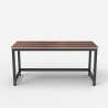 Rechteckiger Bürotisch 120x60cm Holz Metall schwarz modern Bridgeblack 120 