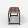Rechteckiger Bürotisch 120x60cm Holz Metall schwarz modern Bridgeblack 120 
