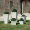 85 cm hoher Pflanztopf Design Quadrat Terrasse Garten Patio Preis
