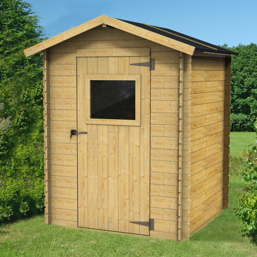 Gartenhaus Holzschuppen für Werkzeug und Heimwerken Flavia 146x130 Aktion Gartenhaus Holzschuppen für Werkzeug und Heimwerken Flavia 146x130 Aktion