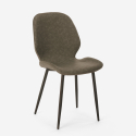 Stuhl in modernem Design ausn Metall und  Kunstleder für Küche Bar Restaurant Lyna Auswahl