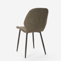 Stuhl in modernem Design ausn Metall und  Kunstleder für Küche Bar Restaurant Lyna Modell