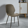 Stuhl in modernem Design ausn Metall und  Kunstleder für Küche Bar Restaurant Lyna Lagerbestand