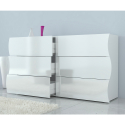 6-Schubladen-Schlafzimmerkommode weiß modern Onda Sideboard Sales