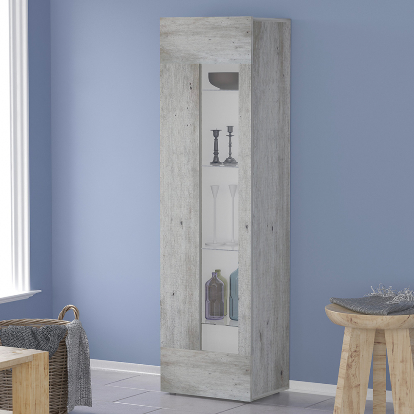 Wohnzimmer-Küchenschrank mit 4 Glasböden, modernes Design Daiquiri Aktion Wohnzimmer-Küchenschrank mit 4 Glasböden, modernes Design Daiquiri Aktion