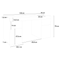 Platzsparender Schreibtisch 130x60cm mit ausziehbarer Arbeitsfläche Sliding L Ahorn Modell