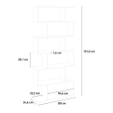 Moderne Bürosäule Bücherregal 6 Regale vertikal Design Calli Acero Katalog