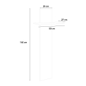 Moderner Garderoben-Wandhaken mit Regal, 4 Haken, Design Magic Jako Blanco Rabatte