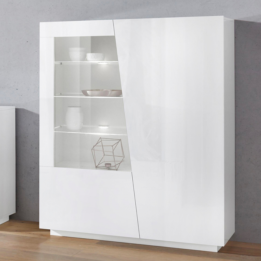 Moderne Wohnzimmer Vitrine Weiß Vega Bias Aktion Moderne Wohnzimmer Vitrine Weiß Vega Bias Aktion