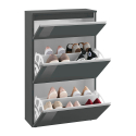 Schuhschrank 60cm 2 Klapptüren Platz für 12 Paar Schuhe Magic Bata Ardesia Angebot