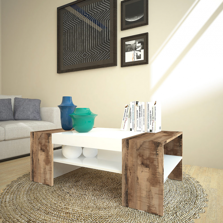 Designer Couchtisch Wohnzimmer Sofa Zweifarbig 110x60cm Cherry Acero Aktion Designer Couchtisch Wohnzimmer Sofa Zweifarbig 110x60cm Cherry Acero Aktion