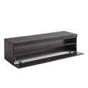 Designer TV-Schrank antrazit Wohnzimmer 130cm 2 Fächer 1 Tür Burrata City Sales