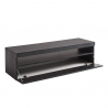 Designer TV-Schrank antrazit Wohnzimmer 130cm 2 Fächer 1 Tür Burrata City Sales