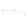 Designer TV-Schrank antrazit Wohnzimmer 130cm 2 Fächer 1 Tür Burrata City Katalog