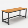 Rechteckiger Bürotisch 160x70cm Design Metall schwarz Bridgeblack 160 