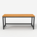 Rechteckiger Bürotisch 160x70cm Design Metall schwarz Bridgeblack 160 