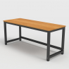 Rechteckiger Bürotisch 160x70cm Design Metall schwarz Bridgeblack 160 