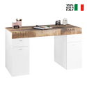 Platzsparender Schreibtisch 130x60cm mit ausziehbarer Arbeitsfläche Sliding L Ahorn Verkauf