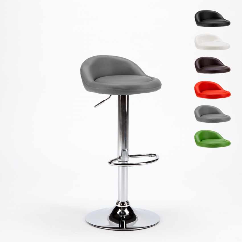Baltimora Chrom Kunstleder Hocker für Küche und Bar Rabatte Baltimora Chrom Kunstleder Hocker für Küche und Bar Rabatte