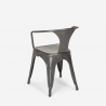 set  tisch 80x80cm 4 stühle stil im industrie-design küche bar hustle 