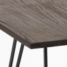 set 4 stühle tisch 80x80cm stil industrie design bar küche reims dark 