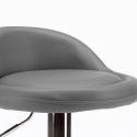 Baltimora Chrom Kunstleder Hocker für Küche und Bar 