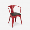 set tisch 80x80cm 4 stühle industriestil küche metall century wood 