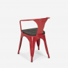 set tisch 80x80cm 4 stühle industriestil küche metall century wood 