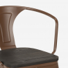 set tisch 80x80cm 4 stühle schwarz industriestil century wood black 