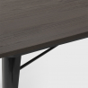 set 4 stühle  tisch 120x60cm industrieller stil holz esszimmer caster wood 