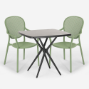Set Tisch 70x70cm 2 Stühle schwarz für Innen und Außen Lavett Dark Kosten