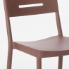 Set Tisch 70x70cm 2 Stühle beige Polypropylen Design Larum 